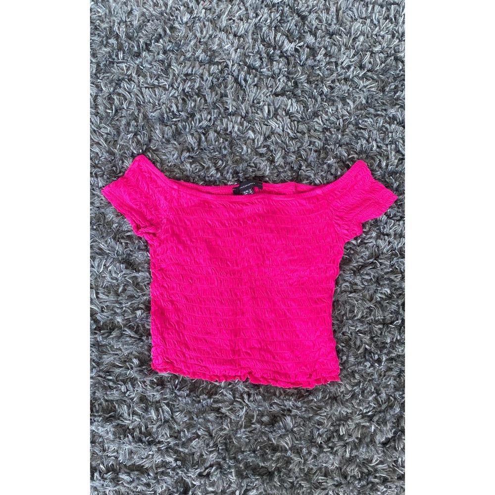 Scrunchy Off Shoulder Crop Top